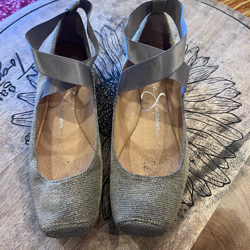 Jessica Simpson Sparkle Ballet Flats 8.5